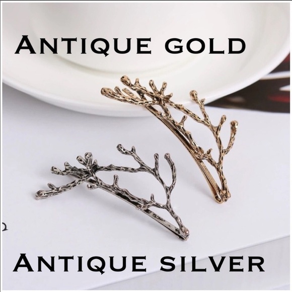 NEW Gold Hair Boho Pin branch Minimalist hairpin main image 8